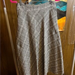 Classic Gray Plaid Women's Skirt